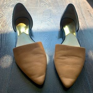 Michael Kors colourblock pointed-toe ballet flats.
